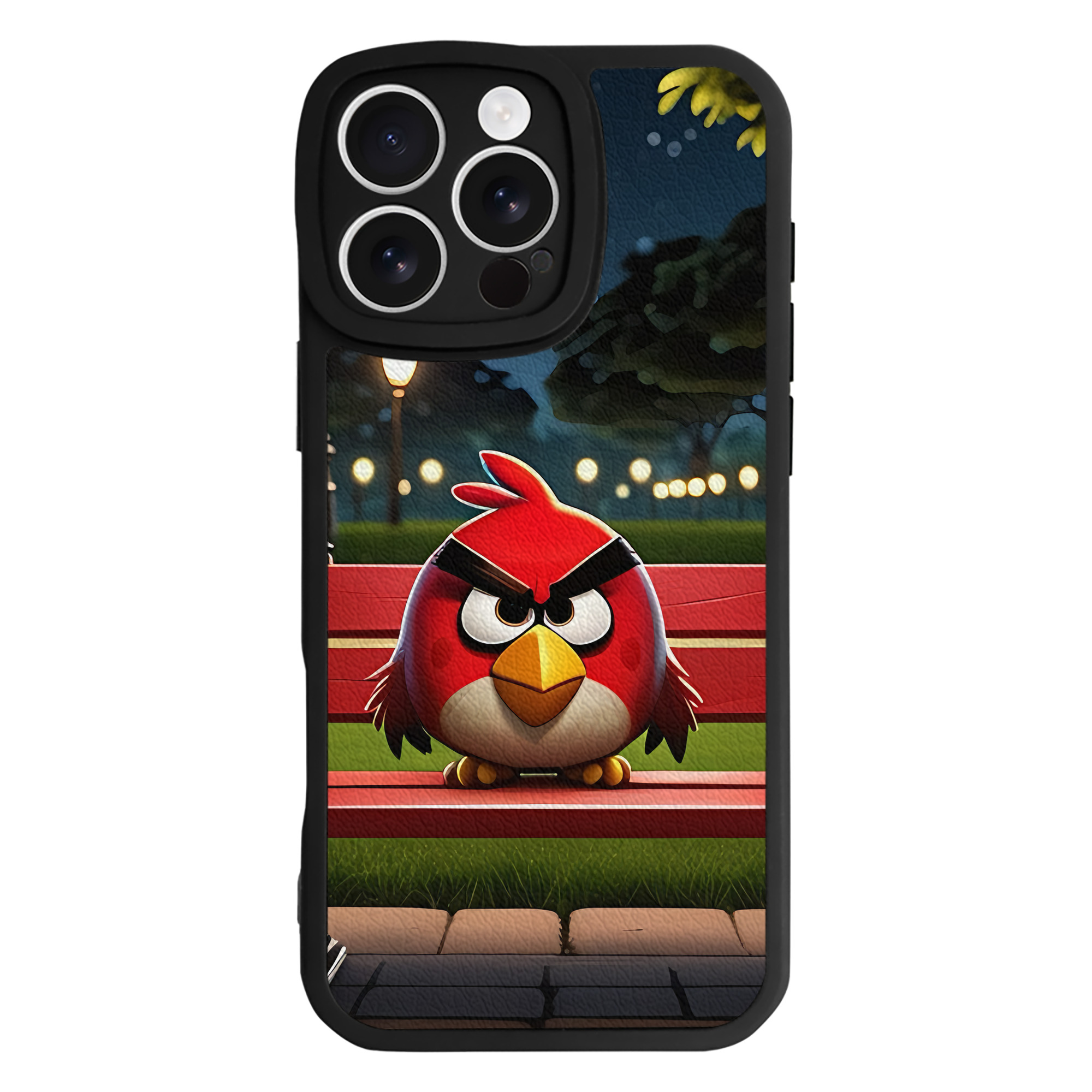 （画像用） Angry Birds アングリーバード 【iPhone 16シリーズ対応】シリコンスマホケース（レザー調） 材質：シリコン